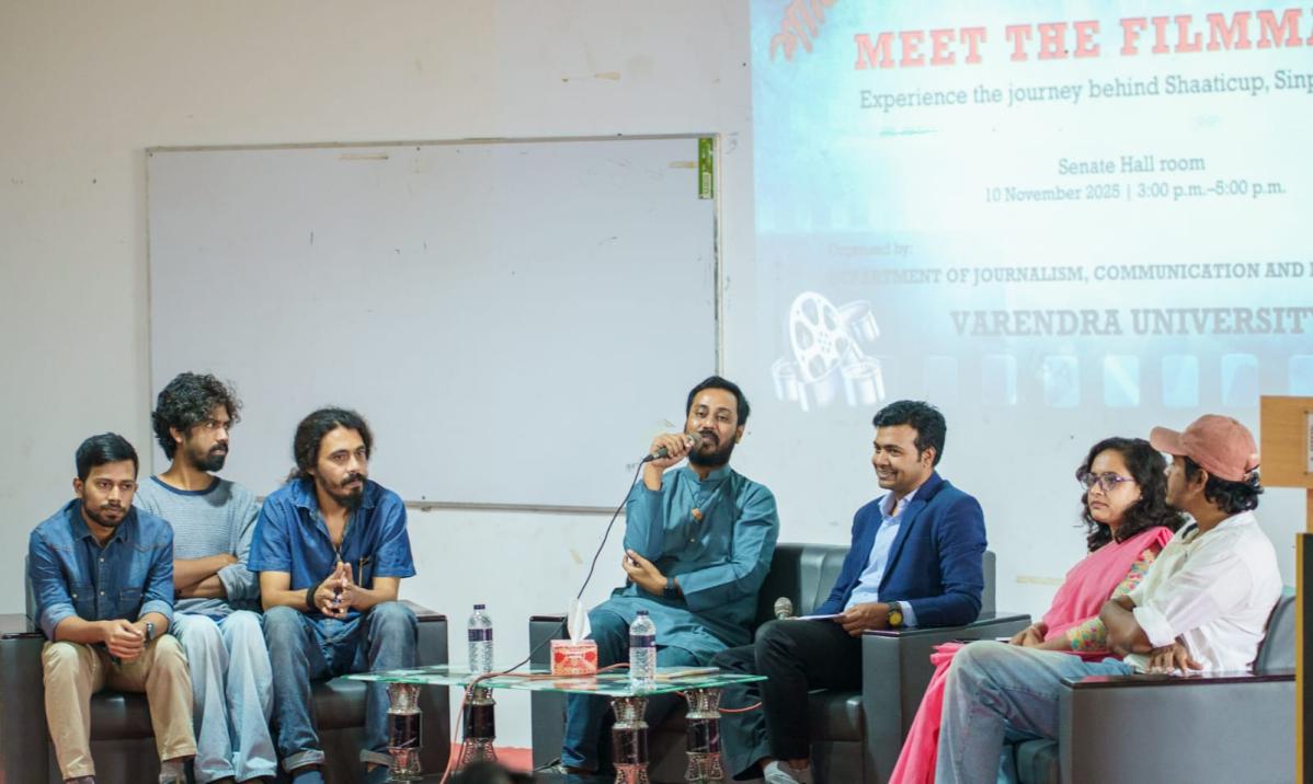 বরেন্দ্র বিশ্ববিদ্যালয়ে চলচ্চিত্র নির্মাতা তাওকীর